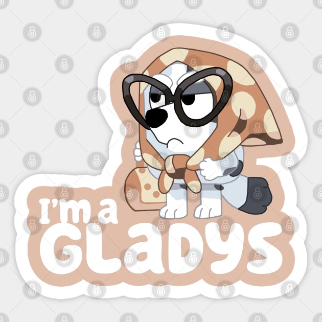 Grannie Gladys Sticker by FleurDeLou